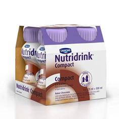 Imagem de Nutridrink Compact Chocolate Danone Nutricia com 4 unidades de 125ml