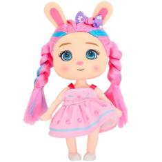 Imagem de Boneca Coleçao ARCO-IRIS Coelho DM TOYS DMT6889 Rosa