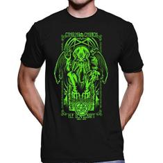 Imagem de Camiseta Camisa Cthulhu Hp Lovecraft 4076 100% Algodão (, G)