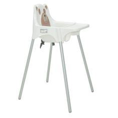 Imagem de Cadeira De Refeicao Plastica  Teddy  Alta Com Pernas De Aluminio Anodizado