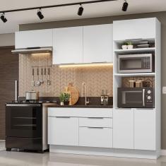Imagem de Armário De Cozinha Completa 270cm Branco Stella Madesa 10 Branco