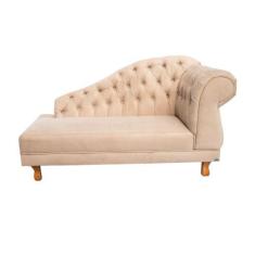 Imagem de Sofá Chesterfield Elisabeth Divã 1,43M- Veludo Nude / Decoração, Sala,