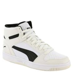 Imagem de PUMA Tênis masculino Rebound Layup, Vaporous Gray-Puma Black-Puma White, 42
