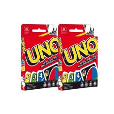 Imagem de Kit 2 Jogos De Cartas Uno Infantil Copag Personalizável