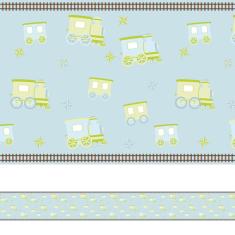 Imagem de Faixa Decorativa Adesiva Infantil Trem 3mx15cm