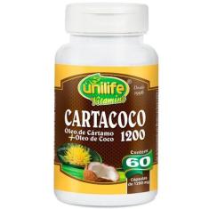 Imagem de Cartacoco - Óleo De Cártamo E Coco - 60 Cápsulas 1200Mg - Unilife - Un