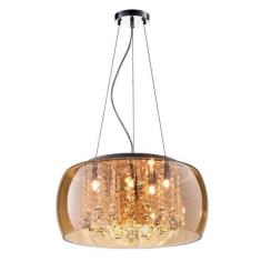 Imagem de Lustre Pendente Ambar Cristal 40cm PD002AM Bella