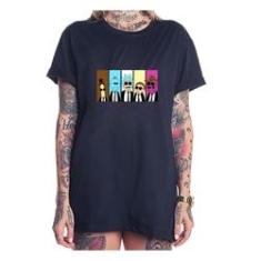 Imagem de Camiseta blusao feminina terno rick and morty personagens