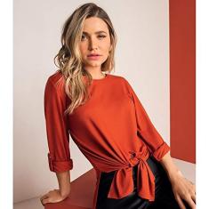 Imagem de Blusa Feminina Manga Longa Rovitex Laranja G
