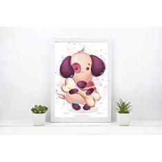 Imagem de Quadro Decorativo Cachorro Cute Mod 244 21x30cm