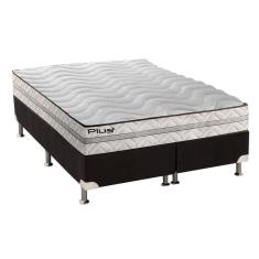 Imagem de Cama Box King: Colchão Espuma Paropas D33 Pasquale Plus + Base CRC Suede Black(193x203)