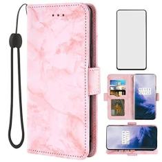Imagem de Asuwish Capa compatível com OnePlus 7 Pro e protetor de tela de vidro temperado, compartimento para cartão, suporte para cartão, capa de celular para Oneplus7Pro One Plus 1+7 1Plus Oneplus7 1+ 7Pro