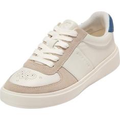 Imagem de Cole Haan Grand Crosscourt Della Tênis feminino, Marfim/camurça aveia/azul holandês, 35