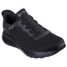 Imagem de Skechers Tênis masculino Hands Free Slip-ins Bobs Squad Chaos-Daily Hype, Preto/preto, 41
