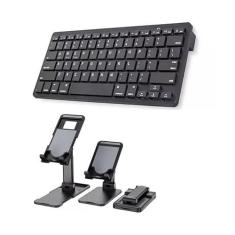Imagem de BDNET, Teclado Bluetooth Para iPad Air 5 10,9" 2022 Sup Apoio Preto