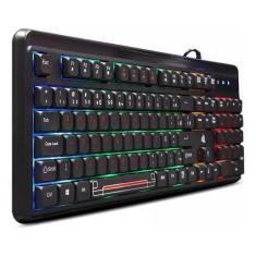 Imagem de Teclado Gamer Knup Português Semi Mecânico com Led RGB