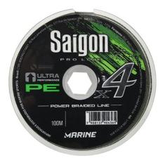 Imagem de Linha Multifilamento Saigon X4 Verde 25Lbs 0,20mm 100m Marine Sports