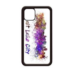 Imagem de Capa Salt Lake City America Cidade Aquarela para iPhone 11 Pro Max para Apple Mobile Case Shell