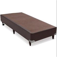 Imagem de Base Box Solteiro Sintético Marrom - 88X188x40 - Dmhope7