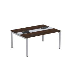 Imagem de Mesa Plataforma Dupla com Pé de Aço para Coworking 160x120 Pdc16/12/2p Escalate/Cinza