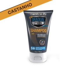 Imagem de Shampoo Gradual Men Castanho - Cabelo