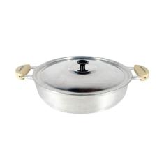 Imagem de Frigideira Panela Alumínio Fundido Polida Alça Meia Lua 30Cm