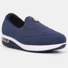 Imagem de Tênis Slip On Modare Liso Feminino - Marinho e Branco