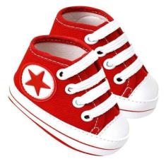 Imagem de Tênis Bebê Cano Alto Star Vermelho (P a GG) - Baby Soffete