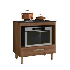 Imagem de Balcão Cozinha Para Cooktop 80cm Com 1 Gaveta - Nicioli