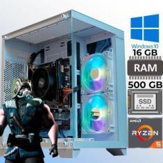 Imagem de Computador Gamer Ryzen 5 5600Gt, Ram 16Gb, Ssd 500Gb, Win 10 - Sobralt