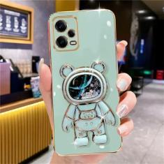 Imagem de Capa de telefone de astronauta com areia movediça brilhante brilhante para Samsung S20 FE S21 Plus S22 Ultra Note 20 S23 Capa de suporte de galvanização, estilo 6, para Samsung S23FE