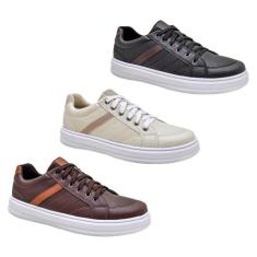 Imagem de KIT 3 Pares - Tenis Casual Max Ideal Para o Dia a Dia-Masculino