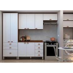 Imagem de Armário de Cozinha Compacta 4 Peças com Tampo e Aereos para Lavanderia