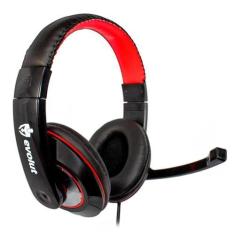 Imagem de Headset Gamer Evolut Thardus, XBox/PS4, Drivers 40mm, Preto e Vermelho