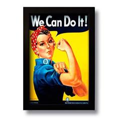 Imagem de Quadro Decorativo Vintage We Can Do It 33x43 Cm