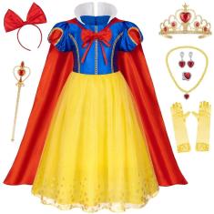 Imagem de Fantasia de princesa Bosvin para meninas de 6 a 7 anos