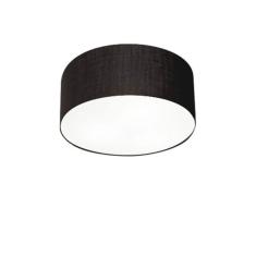 Imagem de Plafon Cilíndrico Md-3010 Tecido 30X12cm Bivolt Preto