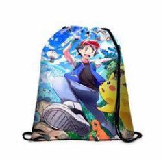 Bag e mini mochila Pokemon Pikachu tipo eletrico desenho geek anime