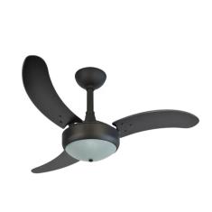 Imagem de Ventilador Teto Sala Luxo Potente Silencioso Preto 220V