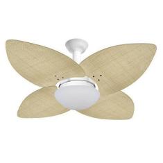 Imagem de Ventilador De Teto Jet Aspen Venti-Delta Branco 4Pás Rattan Natural 11