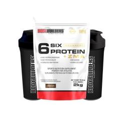 Imagem de Kit 6 Six Protein Com Zma 2Kg+ 2 Coqueteleira - Bodybuilders