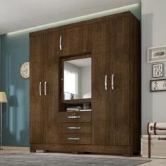 Imagem de Guarda Roupas Capelinha 6 Portas e 3 Gavetas Gales Malbec