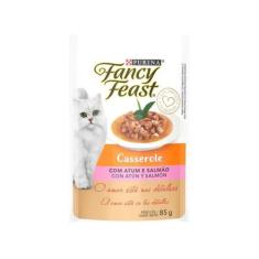 Imagem de Ração Úmida Para Gato Adulto Sachê Fancy Feast - Casserole Atum E Salm
