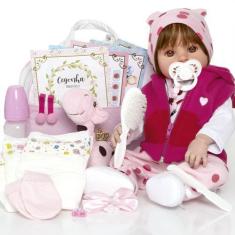 Imagem de Boneca Reborn Realista Girafinha Baby Alive 27 Acessórios - Cegonha Re