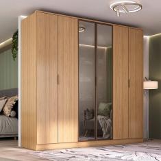 Imagem de Guarda-Roupa Casal Ravi 6 Portas 4 Gavetas 100%mdf Olmo Italiano - Mambel