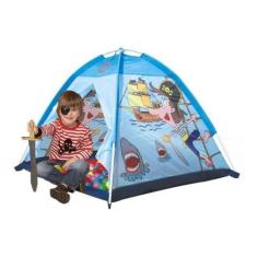 Imagem de Barraca Infantil Cabaninha Iglu Pirata Navio Tubarão Azul G - Dm Toys