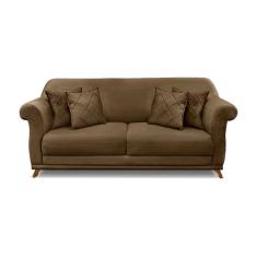 Imagem de Sofá 3 Lugares Abruzzo Suede Caramelo 180 Cm