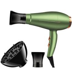 Imagem de Secador de Cabelo Dourado Digital Alta Potência Entrega Rápida
