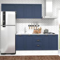 Imagem de Cozinha Modulada Aurora 190cm Clássica Conjunto Provençal - Casa Lar S