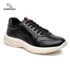 Imagem de Tênis Sapatênis Casual Sneaker Masculino Bertelli Preto, 40, Preto, Ma